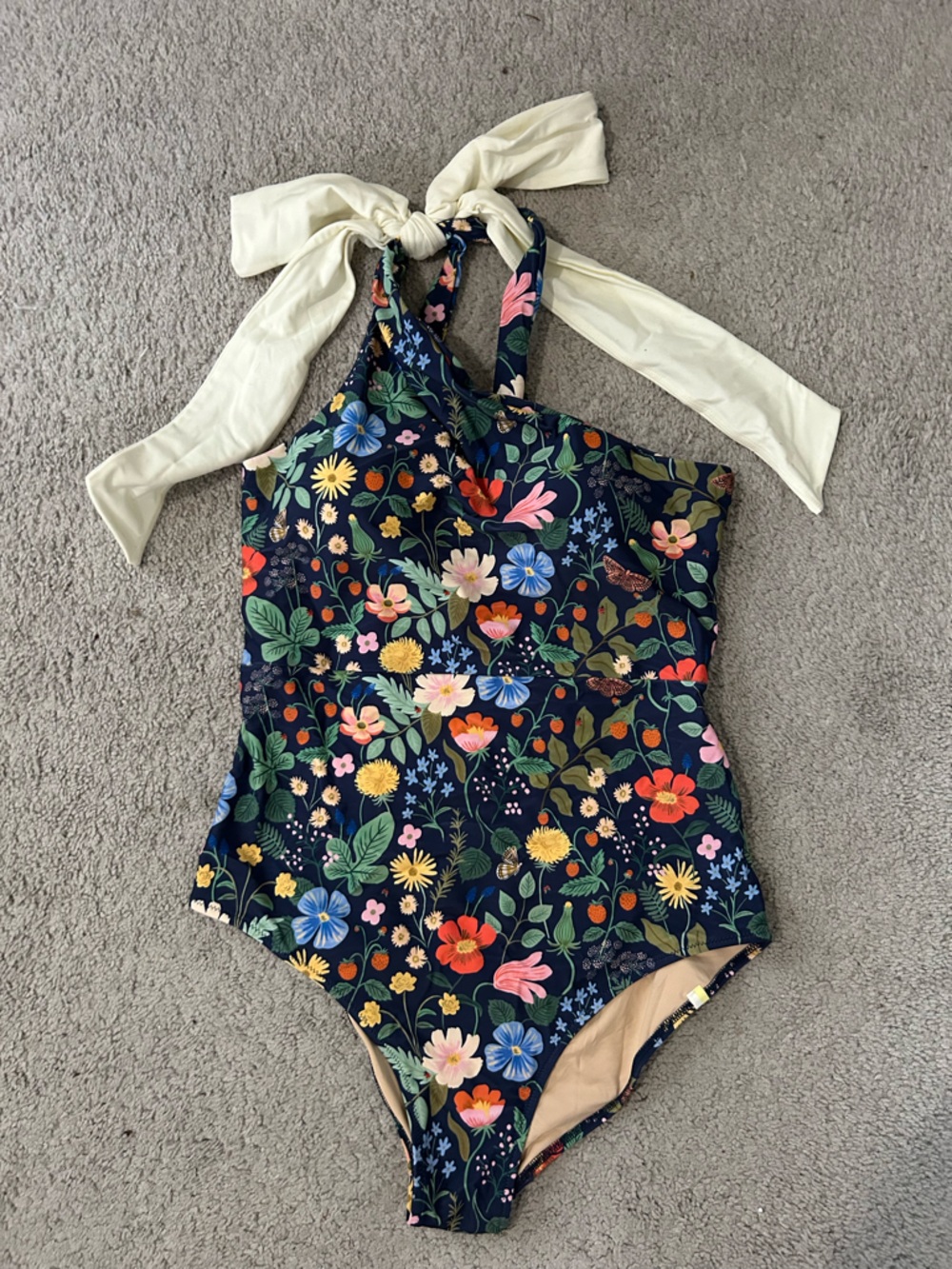 Summersalt Bow Shoulder Ruched Sidepiece Swim